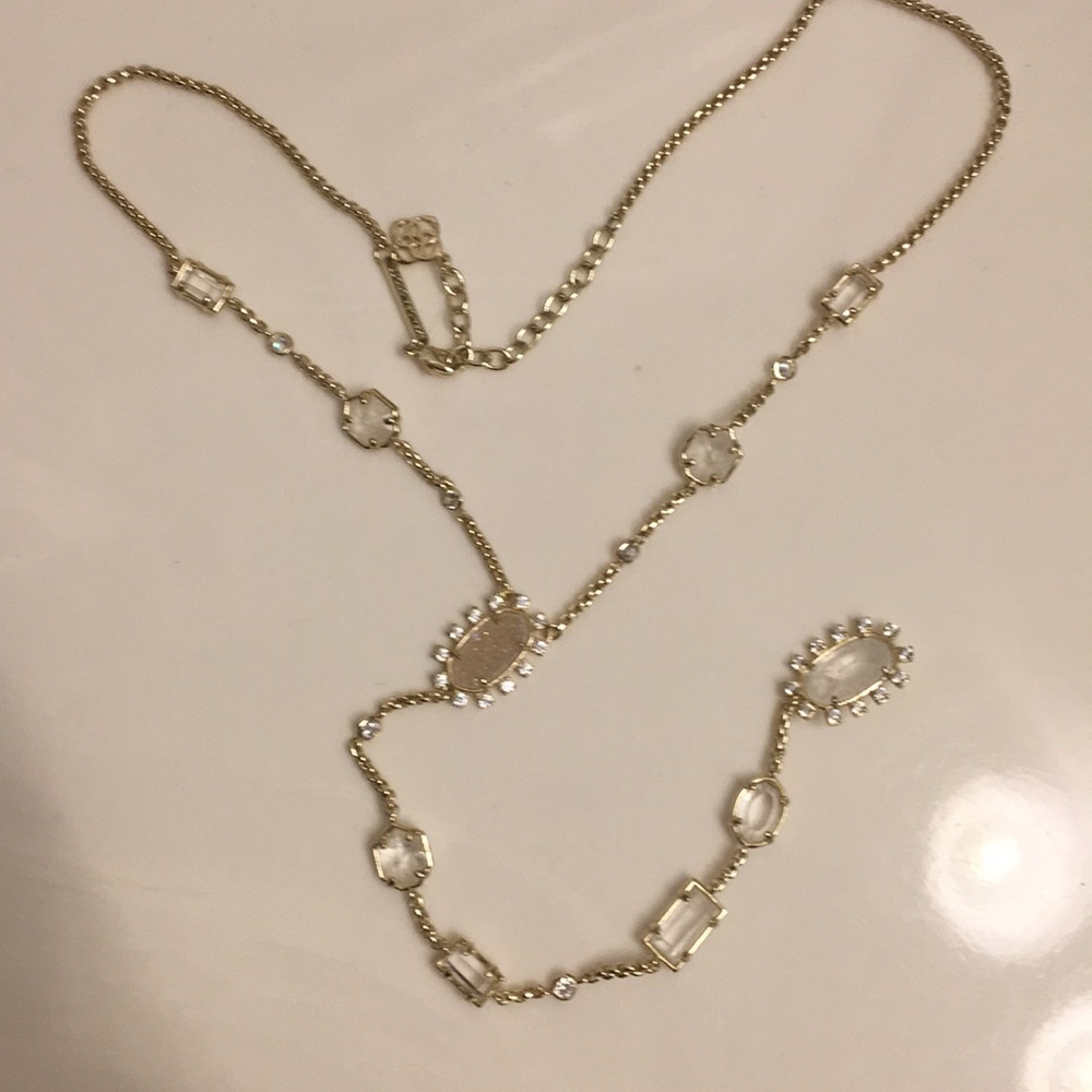 Liesl Y Necklace in Gold - Picture 3 of 6